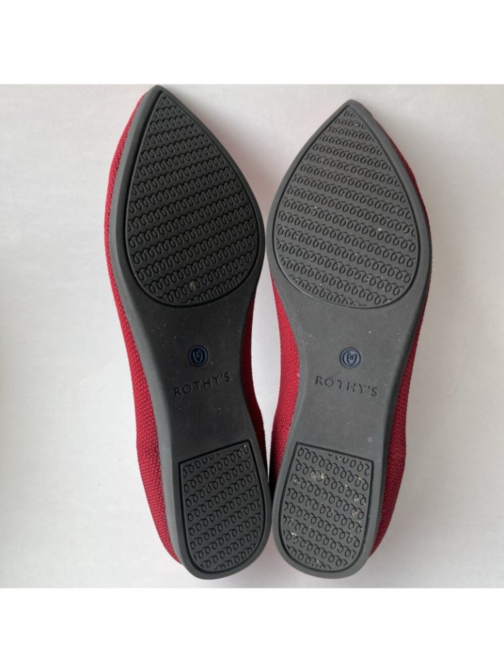 Rothy’s The Point Ballet Flats Retired Chili Red Pattern Size 6 Recycled - Picture 11 of 13